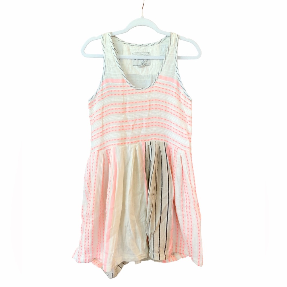 Ace & Jig Pink and Cream Striped Dress